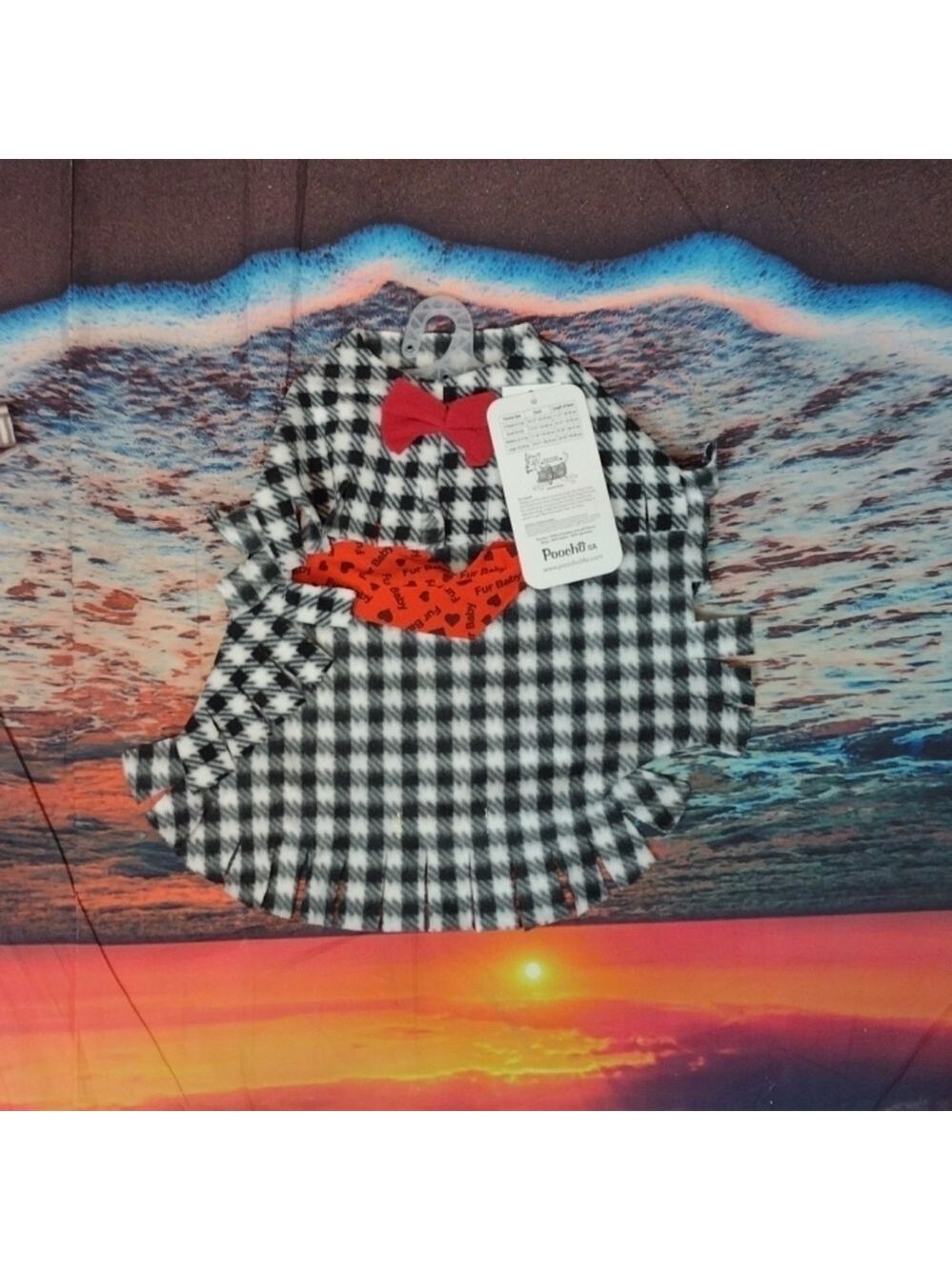 Poocho fleece poncho size med.